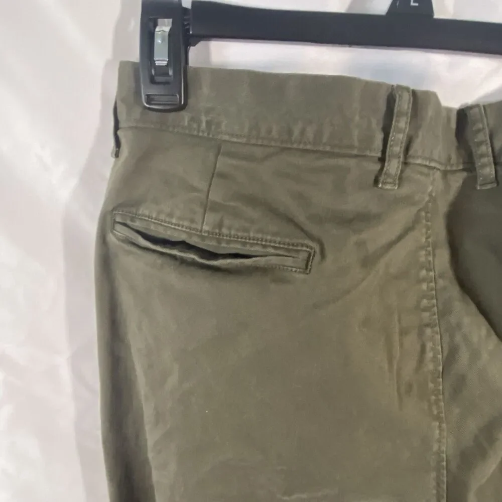 J. Crew 770 Straight Fit Stretch Chino Pants Men's 35x31 Green Casual Preppy